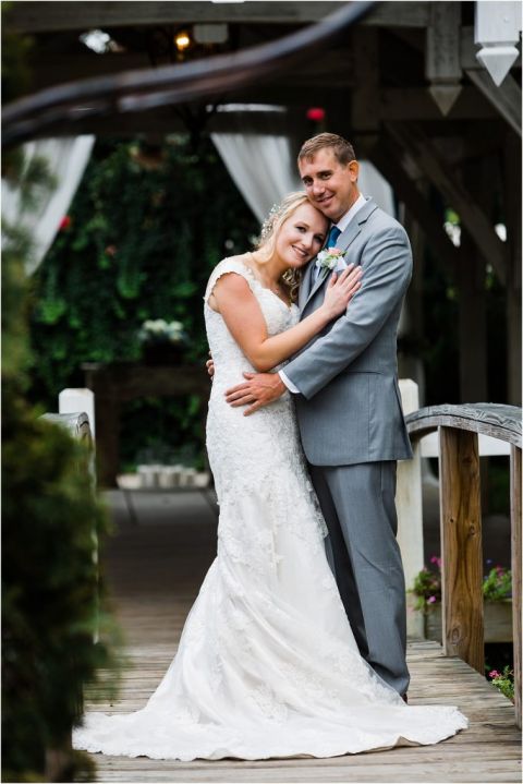 NJ wedding photographer captures romantic image of Bride and Groom