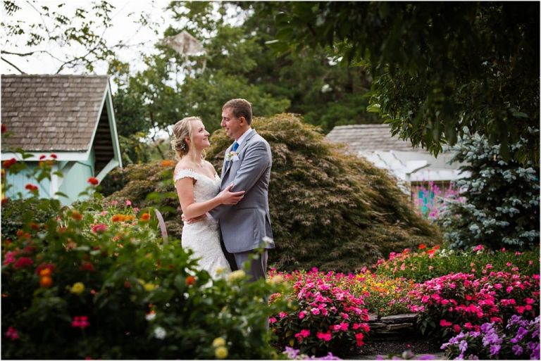 Romantic photo of NJ bride and groom at Abble Holmes Estate wedding
