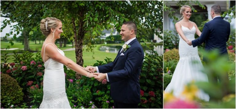 First Look at Atlantic City Country Club Wedding