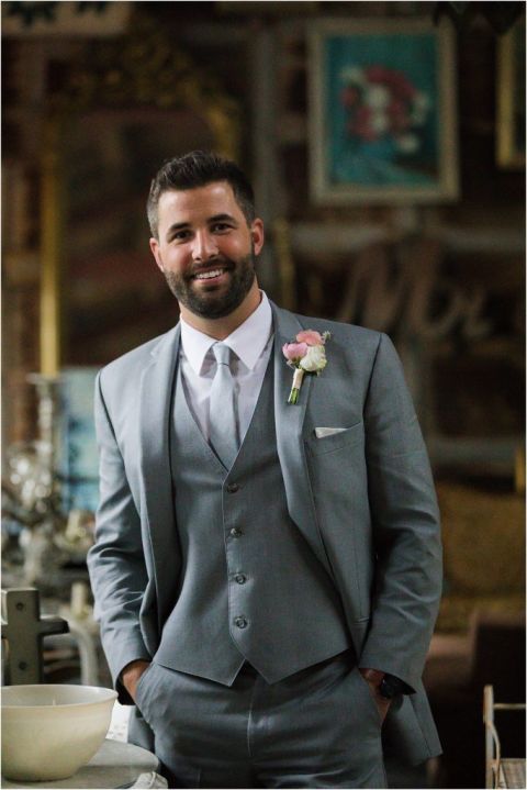 Groom Portrait in Everly at Railroad Venue