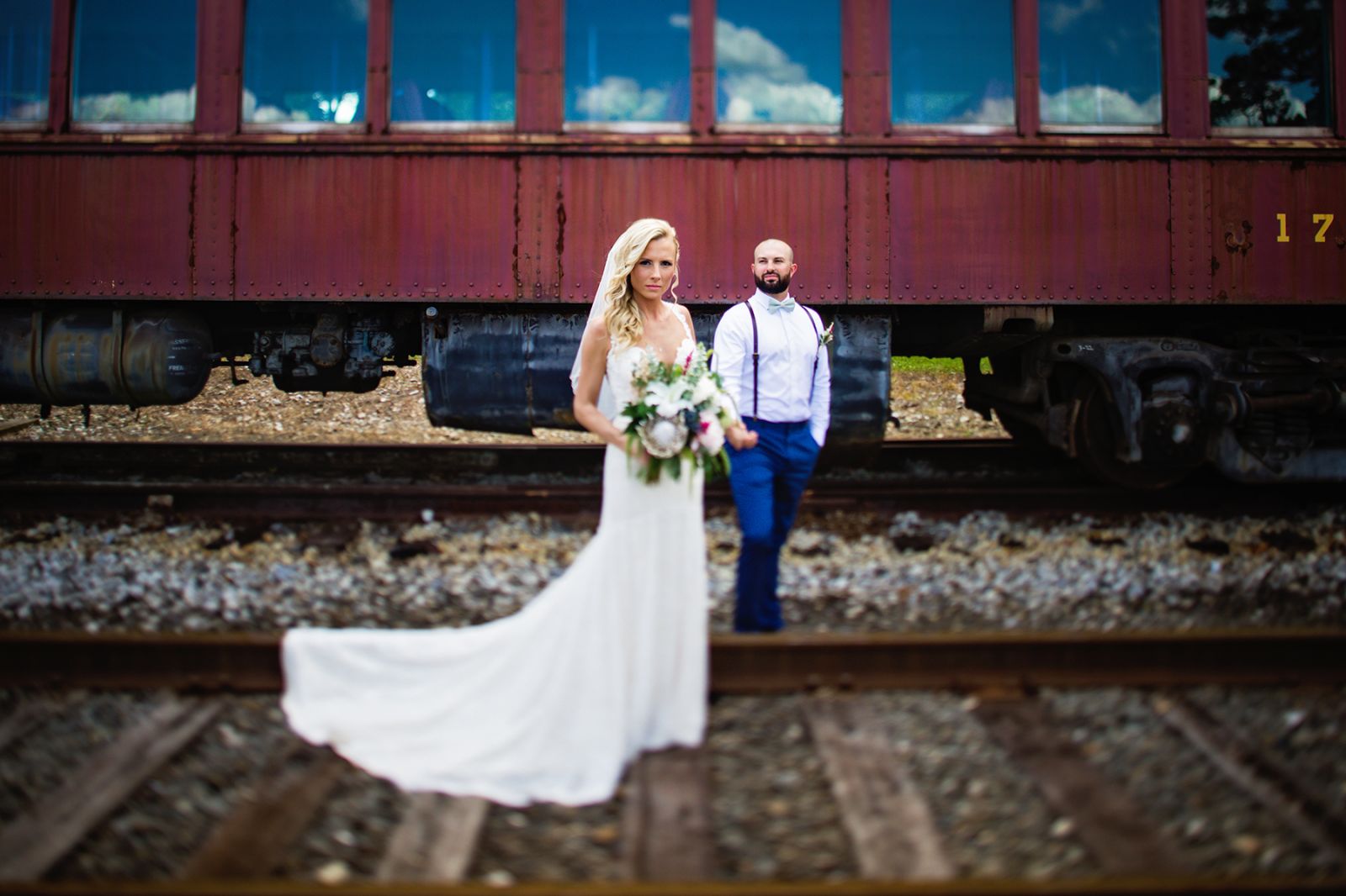 Everly at Railroad Wedding