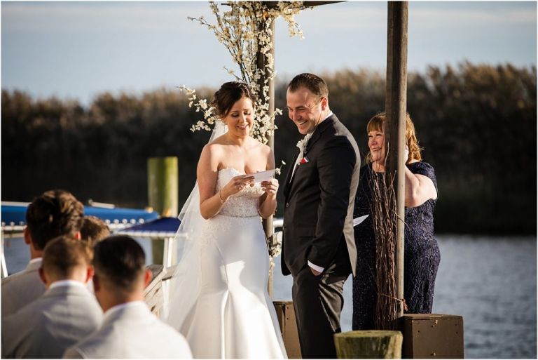 Wedding Ceremony at Yacht