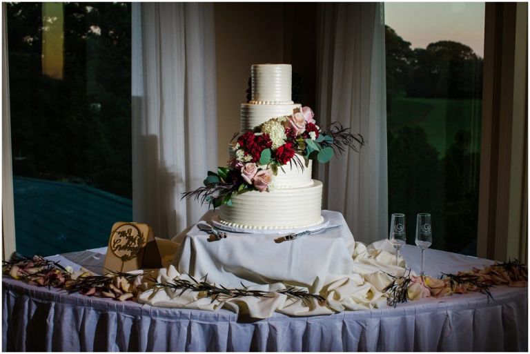 Wedding Cake at Greate Bay Country Club in NJ