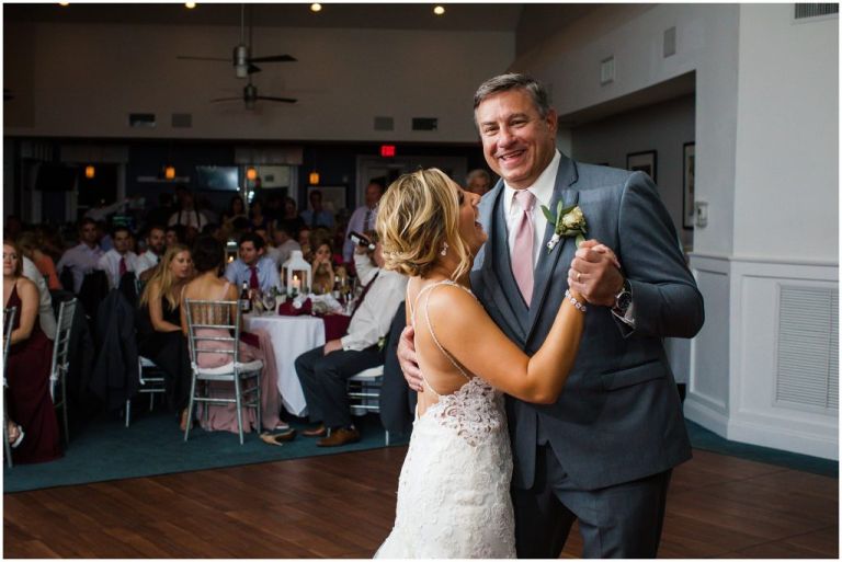 Father Daughter dance at nj yacht club wedding