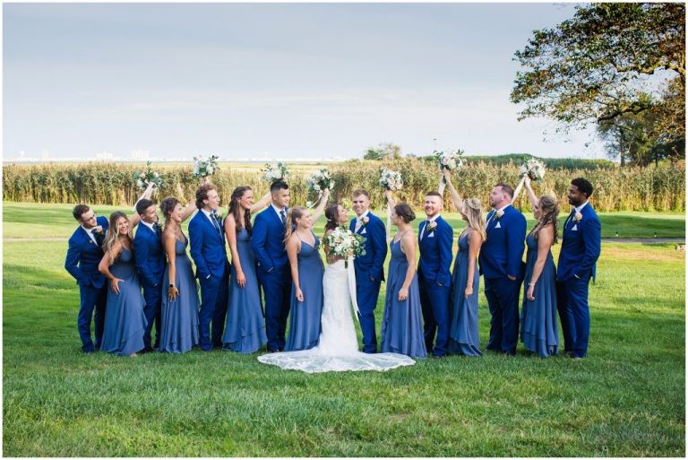 Bridal Party At Linwood Country Club