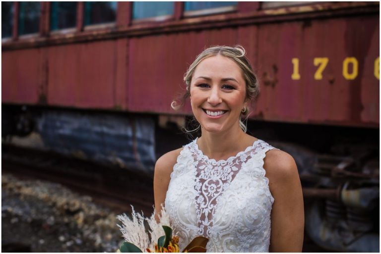 Bride portrait at Everly at Railroad in NJ